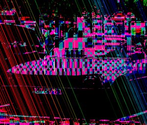 Preview wallpaper glitch, ripple, distortion, noise, digital