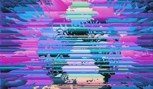 Preview wallpaper glitch, stripes, noise, colorful, abstraction