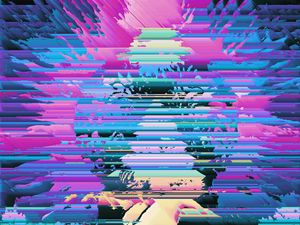 Preview wallpaper glitch, stripes, noise, colorful, abstraction