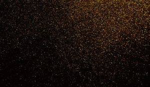 Preview wallpaper glitter, gold, particles, dark