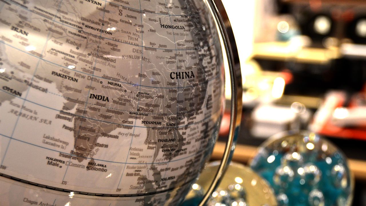 Wallpaper globe, map, ball