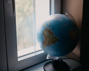 Preview wallpaper globe, map, ball, window