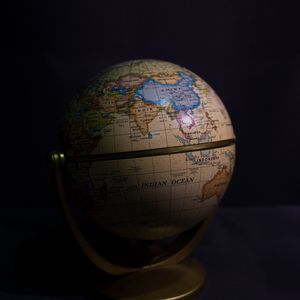Preview wallpaper globe, map, travel, darkness