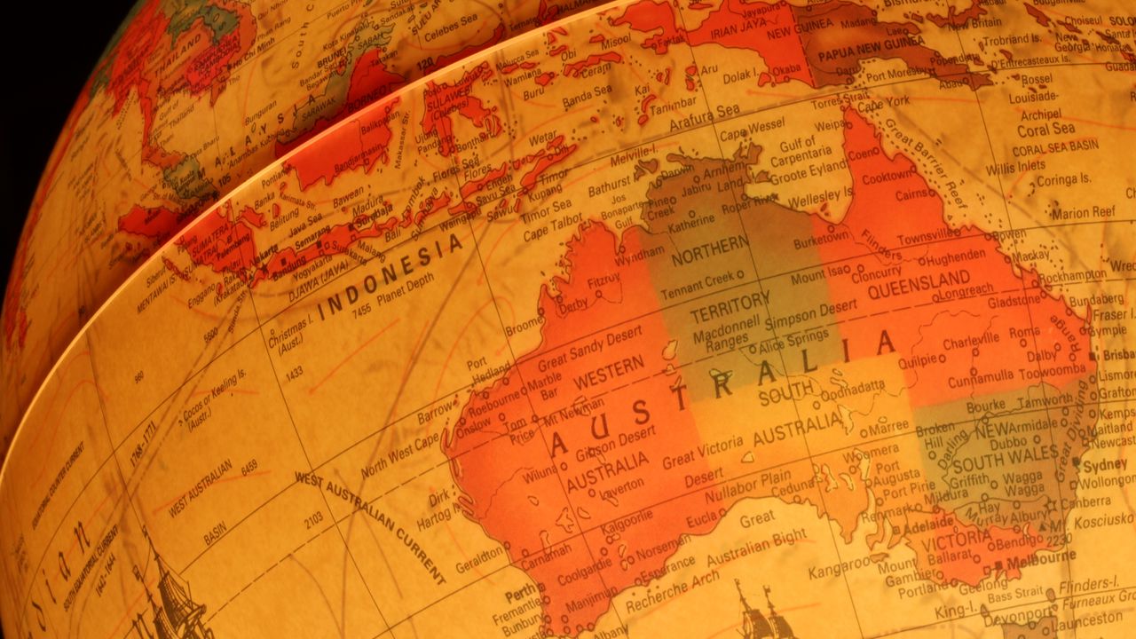 Wallpaper globe, map, vintage, travel