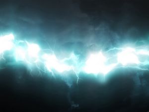 Preview wallpaper glow, lightning, blue, shadow