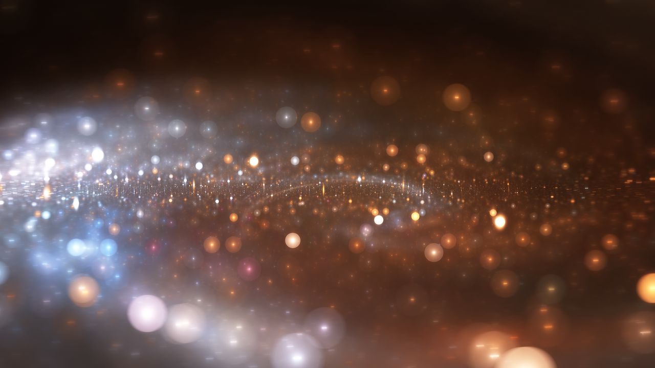 Wallpaper glow, particles, bokeh, abstraction