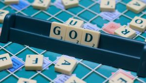Preview wallpaper god, religion, word, cubes