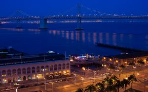 Preview wallpaper golden gate bridge, light, landscape, san francisco, california, usa