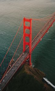 Preview wallpaper golden gate, bridge, road, water