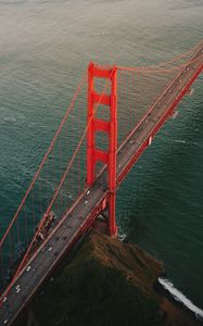 Preview wallpaper golden gate, bridge, road, water