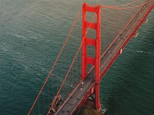 Preview wallpaper golden gate, bridge, road, water