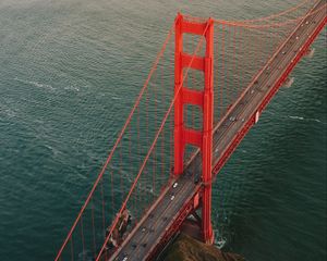 Preview wallpaper golden gate, bridge, road, water