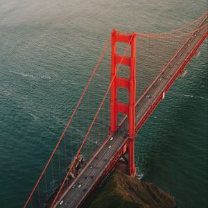 Preview wallpaper golden gate, bridge, road, water