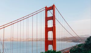 Preview wallpaper golden gate, bridge, road, construction, city