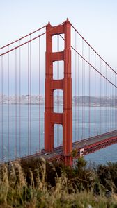 Preview wallpaper golden gate, bridge, water, horizon