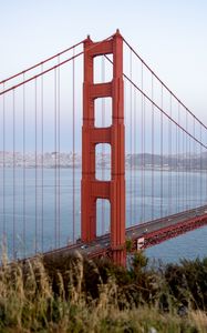 Preview wallpaper golden gate, bridge, water, horizon