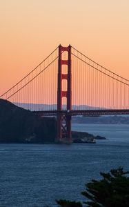 Preview wallpaper golden gate, bridge, water, sunset, landscape