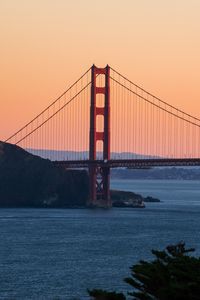 Preview wallpaper golden gate, bridge, water, sunset, landscape