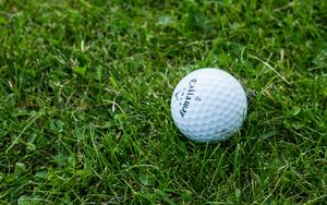Preview wallpaper golf, ball, grass