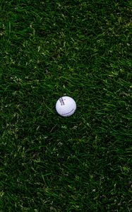 Preview wallpaper golf, ball, grass, lawn