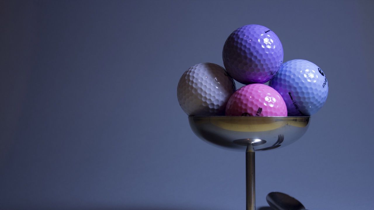 Wallpaper golf, golf balls, imitation, food