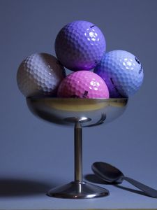 Preview wallpaper golf, golf balls, imitation, food