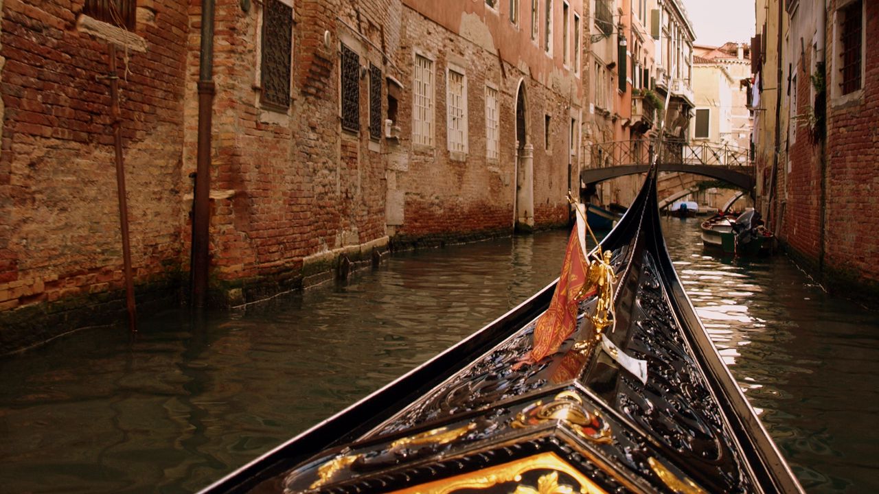 Wallpaper gondola, canal, italy, boat, river