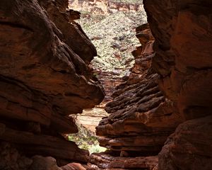 Preview wallpaper gorge, canyon, rocks, stones, mountains