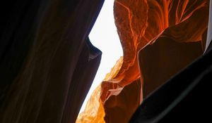 Preview wallpaper gorge, cave, rocks, stone, sandy