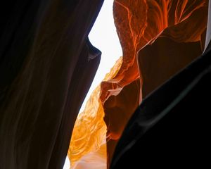 Preview wallpaper gorge, cave, rocks, stone, sandy