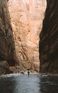 Preview wallpaper gorge, mountains, loneliness, lonely, travel