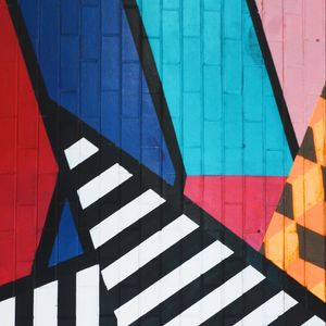 Preview wallpaper graffiti, art, stripes, colorful