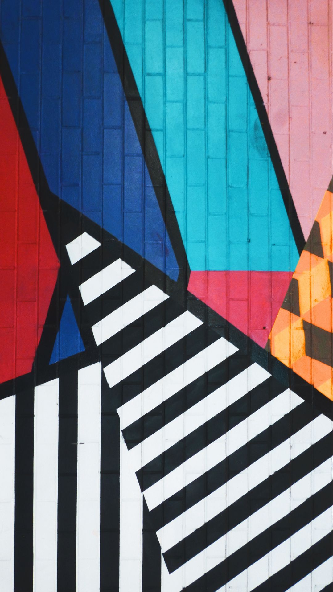 1080x1920 Wallpaper graffiti, art, stripes, colorful