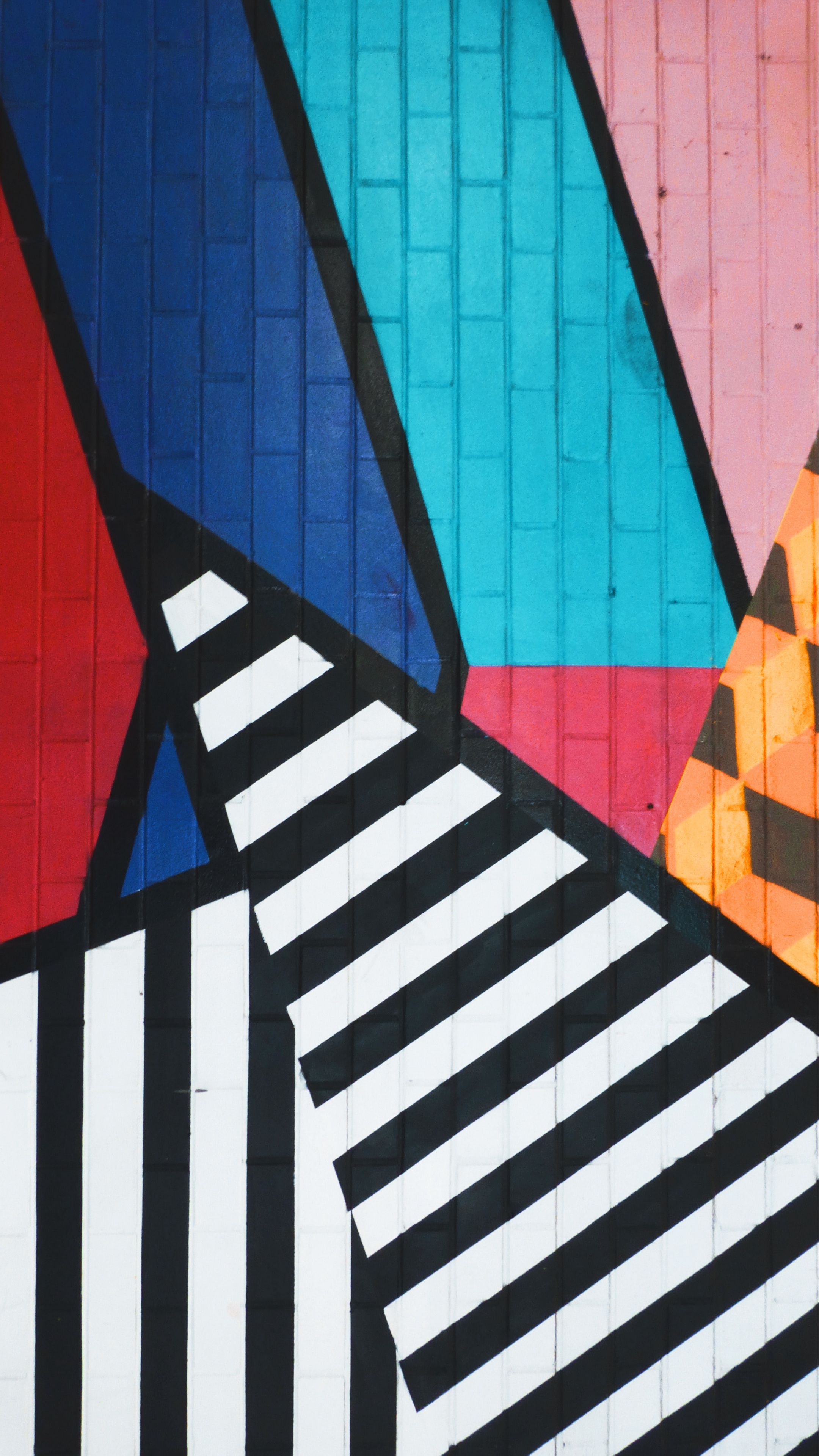 2160x3840 Wallpaper graffiti, art, stripes, colorful