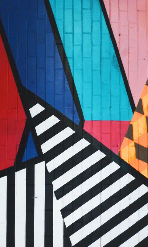 480x800 Wallpaper graffiti, art, stripes, colorful