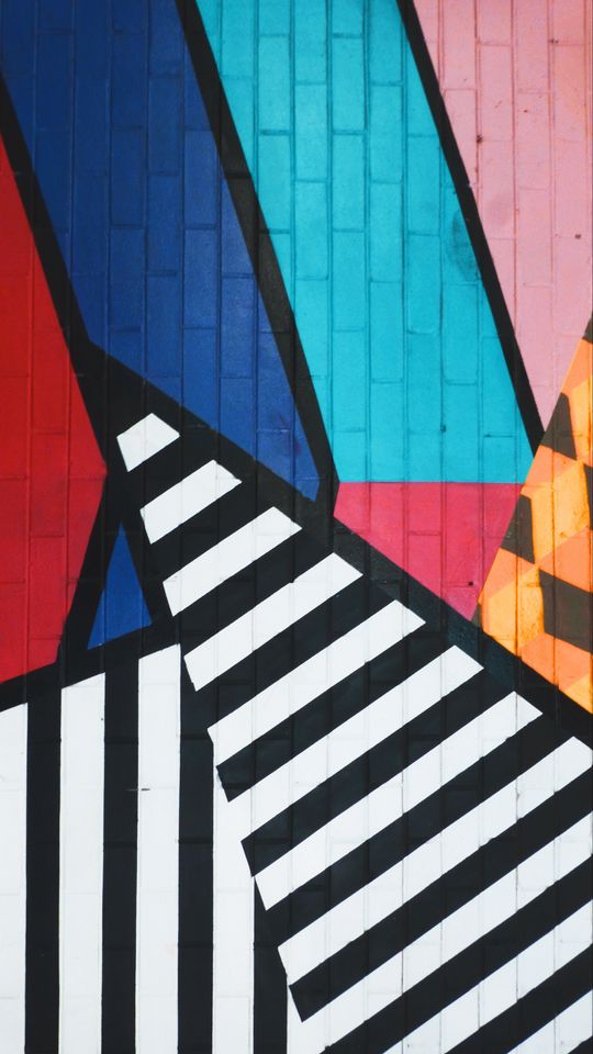 540x960 Wallpaper graffiti, art, stripes, colorful