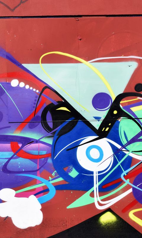 480x800 Wallpaper graffiti, art, wall