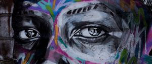 Preview wallpaper graffiti, eyes, art, street art