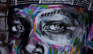 Preview wallpaper graffiti, eyes, art, street art