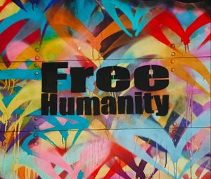 Preview wallpaper graffiti, freedom, humanity, colorful, wall