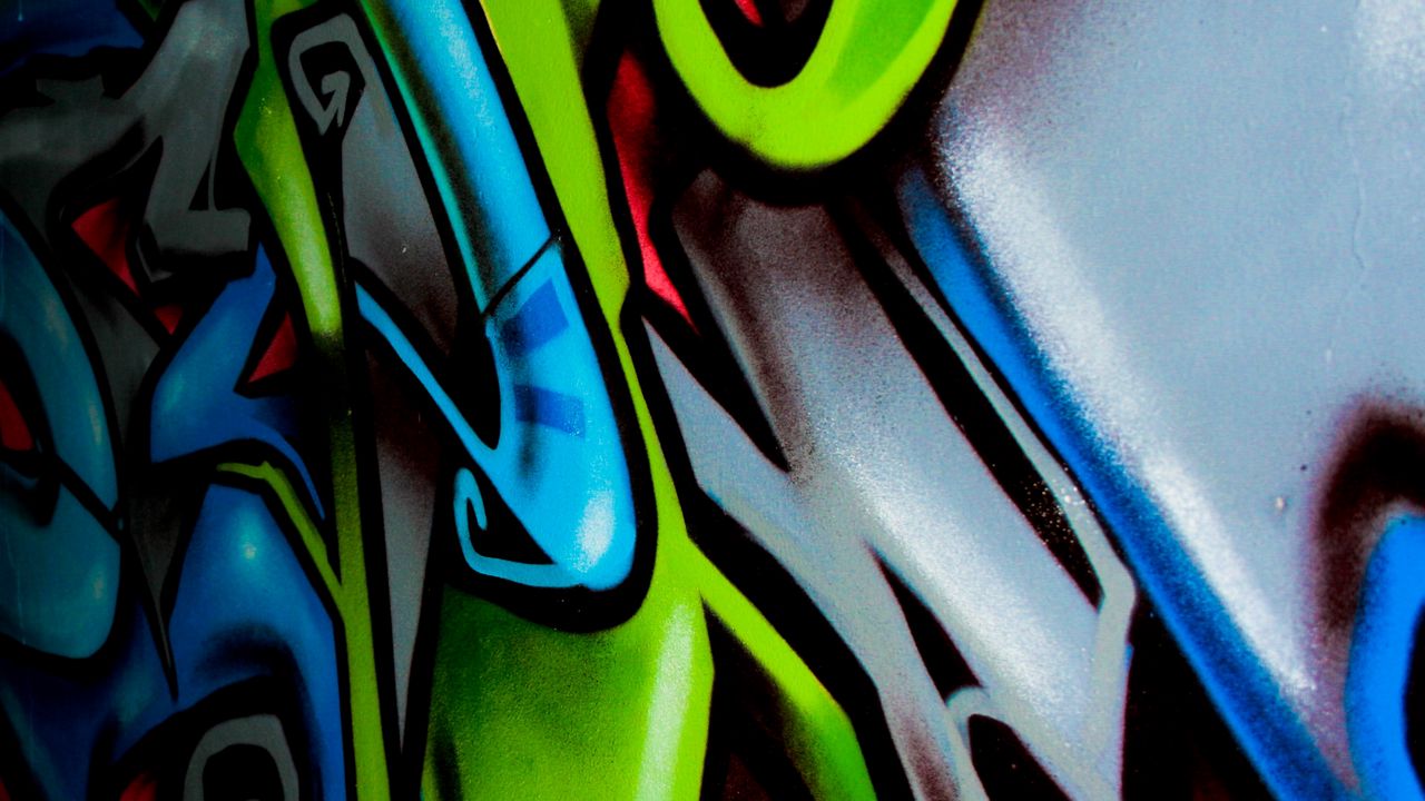 Wallpaper graffiti, paint, wall
