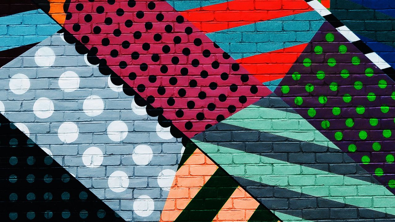 Wallpaper graffiti, wall, colorful, multicolored, abstract