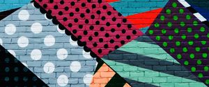 Preview wallpaper graffiti, wall, colorful, multicolored, abstract