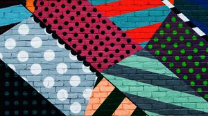 Preview wallpaper graffiti, wall, colorful, multicolored, abstract