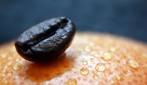 Preview wallpaper grain, coffee, surface, drops