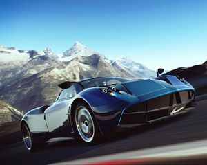 Preview wallpaper gran turismo-6, driving simulator, speed, art, pagani huayra