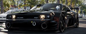 Preview wallpaper gran turismo, car, tuning, black