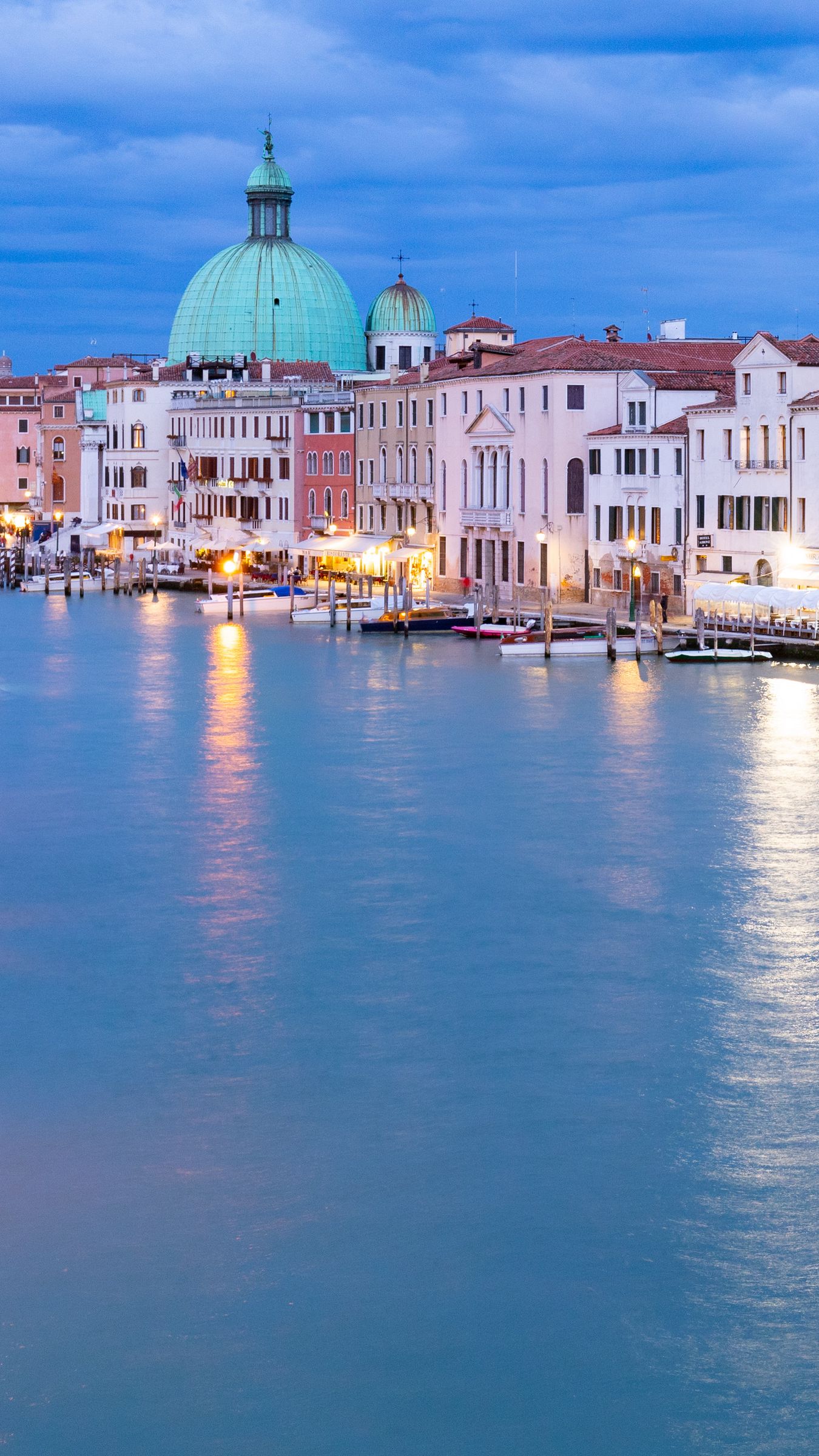 Download wallpaper 1350x2400 grand canal, venice, italy, canal, dome ...