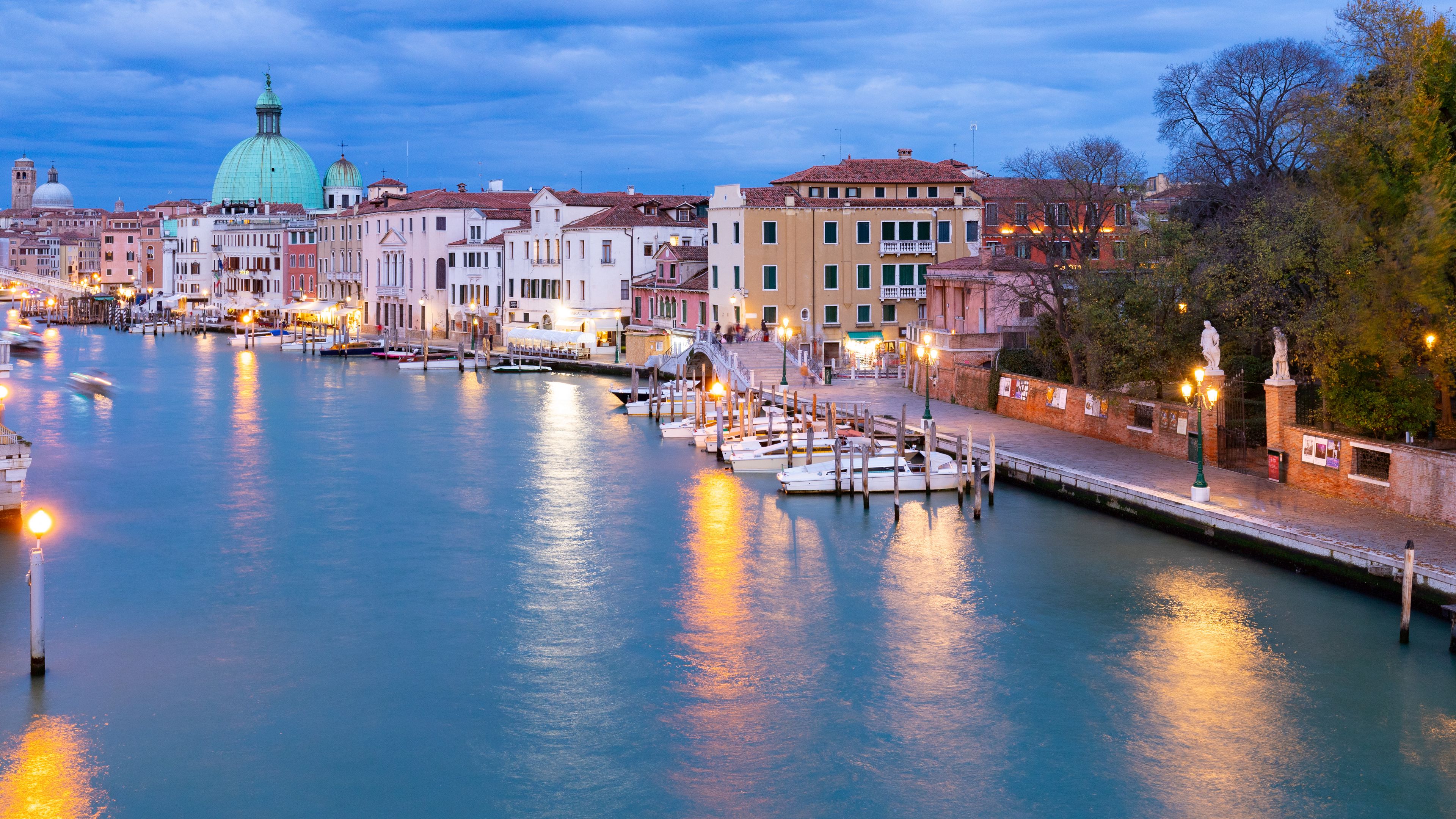Download wallpaper 3840x2160 grand canal, venice, italy, canal, dome ...