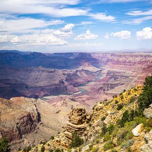 Preview wallpaper grand canyon, canyon, landform, desert, sky, landscape